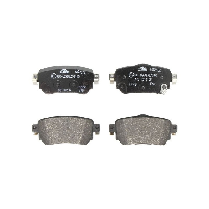 Set placute de frana spate ATE compatibile cu Nissan Leaf, Qashqai II, X-trail III