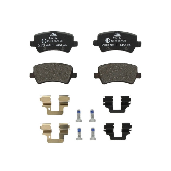 Volvo S60 II, S80 II, V60 I, V70 III, V70 III/kombi, Xc70 II kompatibilis ATE hátsó fékbetét készlet