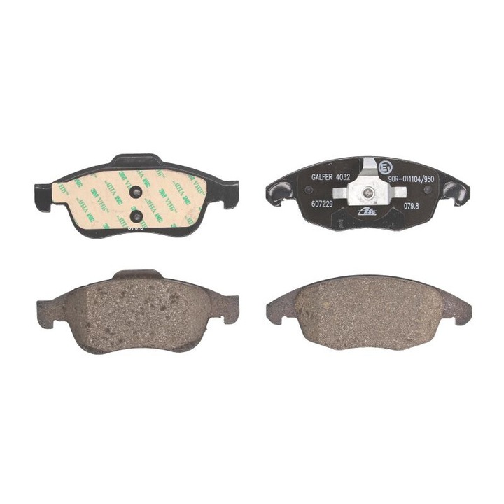 Set placute de frana fata ATE compatibile cu Citroen Berlingo, Berlingo Multispace, Berlingo/minivan, C4 Grand Picasso I, C4 II, C4 Picasso I, Ds4, Ds5