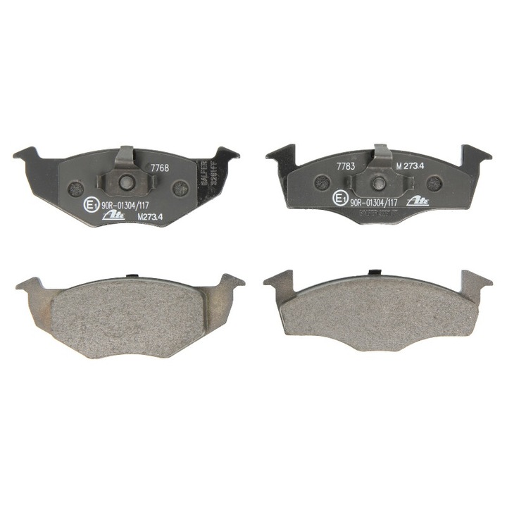 Set placute de frana fata ATE compatibile cu Vw Fox, Lupo I, Polo, Polo III, Polo III Classic, Polo IV