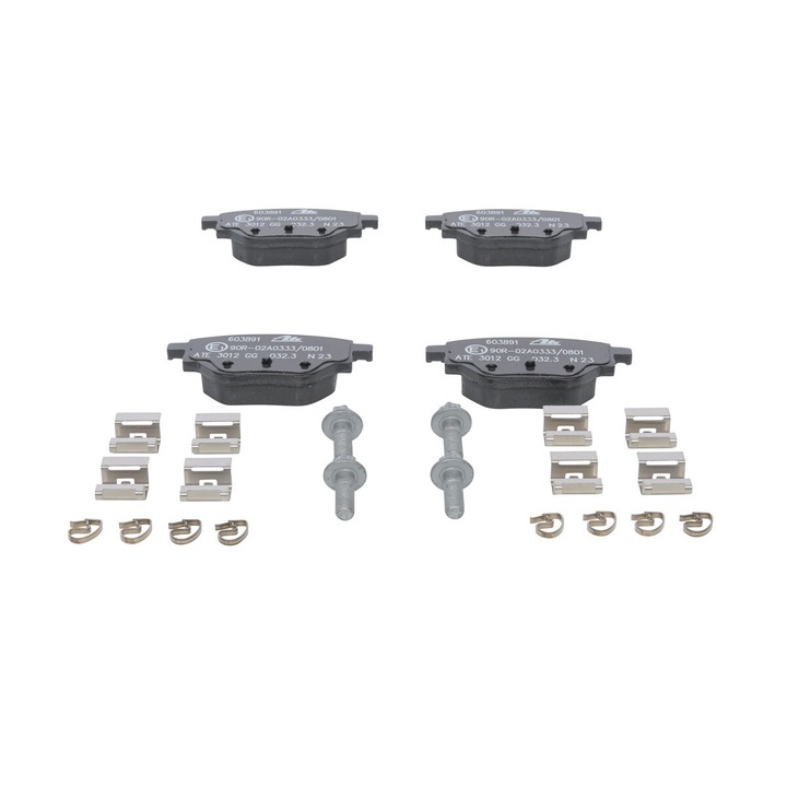 Set placute de frana spate ATE compatibile cu Citroen C4 III, C4 X