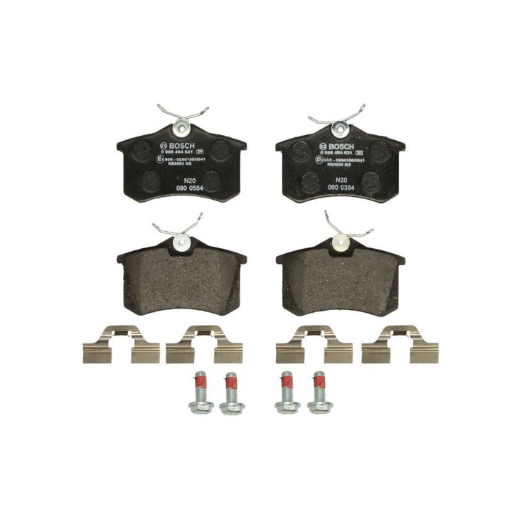 BOSCH hátsó fékbetét készlet kompatibilis Audi A1, A1 Allstreet, A1 City Carver, A2, A3, Tt