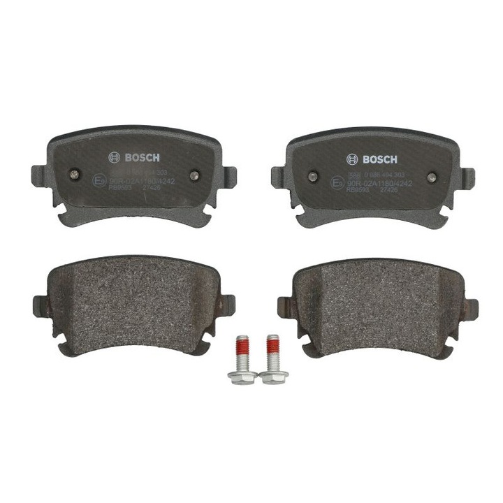 Set placute de frana spate BOSCH compatibile cu Audi A4 B6, A4 B7, A6 Allroad C6, A6 C5, A6 C6, A8 D3