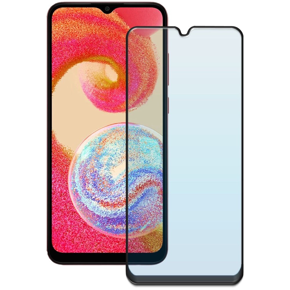 Folie din sticla securizata pentru Samsung Galaxy A04e, HAMSTERBOX Glass Shield, Protectie completa ecran, Full face, Aplicare rapida, Case Friendly, Transparenta