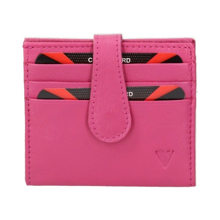 Sergio Valentini, Portofel pliabil din piele ecologica, Fucsia