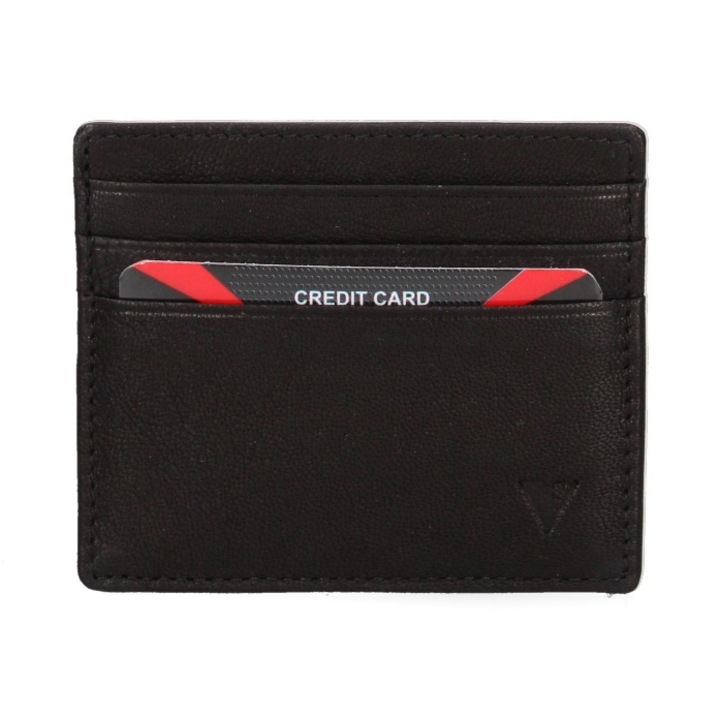 Sergio Valentini, Portcart din piele, Negru