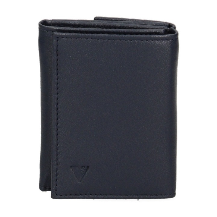 Sergio Valentini, Portofel pliabil din piele ecologica, Albastru