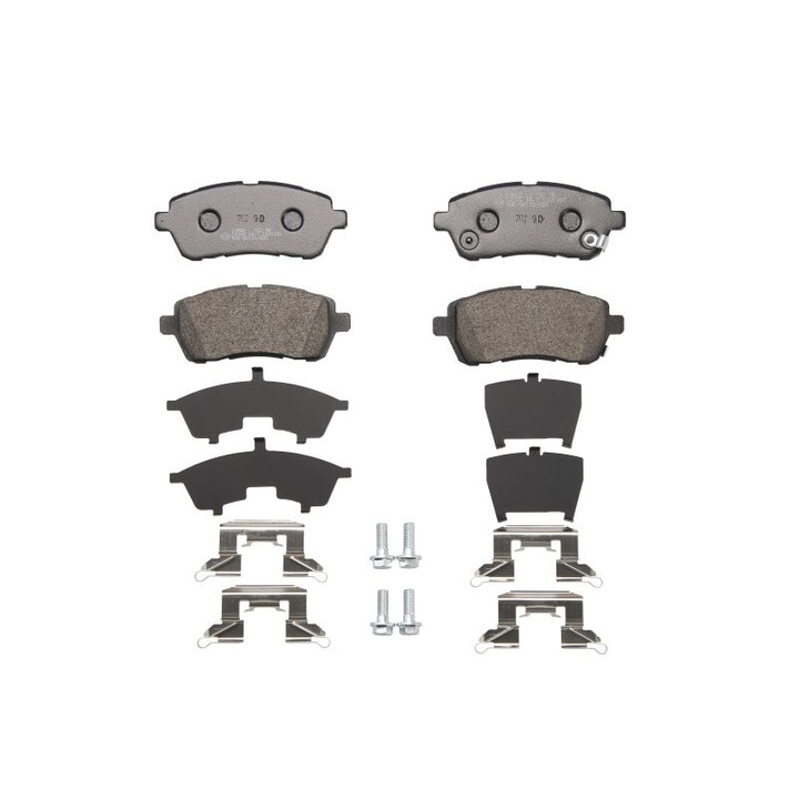 Set placute de frana fata BRECK compatibile cu Ford Fiesta, Fiesta VI