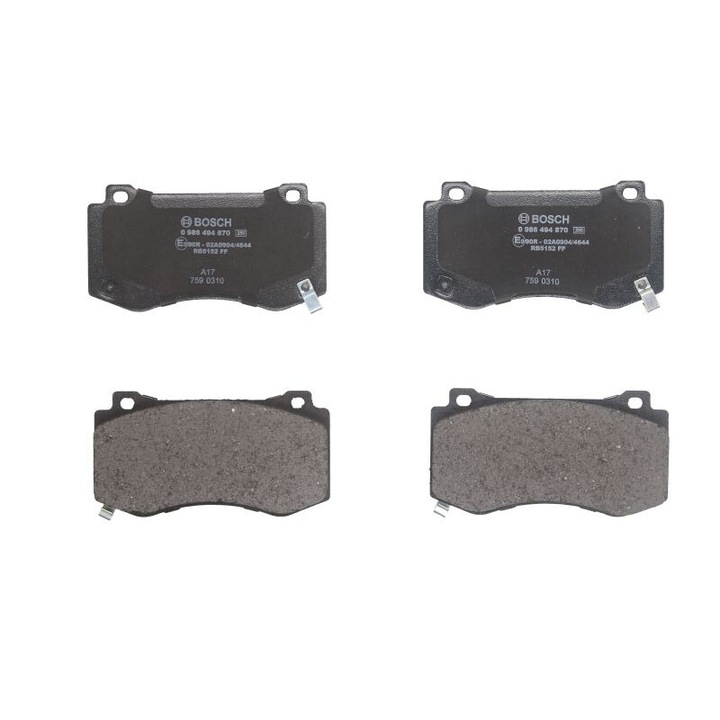 BOSCH első fékbetét készlet kompatibilis a Jeep Grand Cherokee III-mal