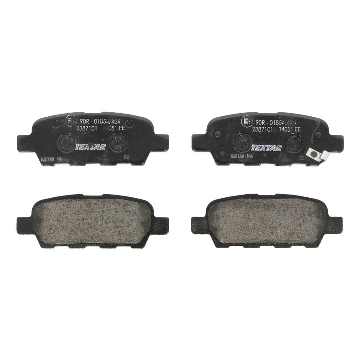 Nissan 350z, Altima, Cube, Juke, Maxima, Maxima VI, Maxima VII, Murano I, Murano II, Qashqai I, Quest, Rogue, Teana I modellekkel kompatibilis TEXTAR hátsó fékbetét készlet