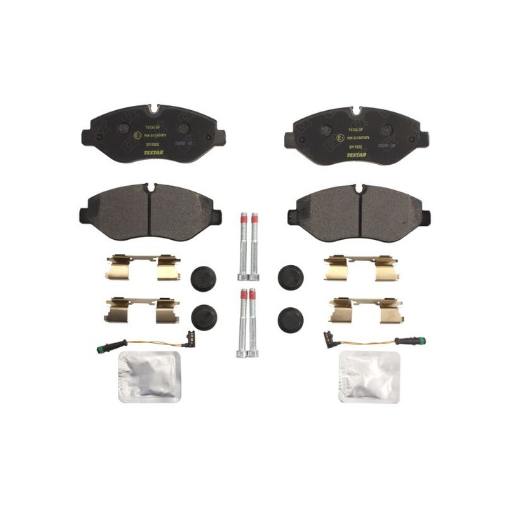 Első fékbetét készlet TEXTAR kompatibilis a következőkkel: Mercedes Eqv W447, Marco Polo Camper W447, Sprinter 3, 5-t B906, Sprinter 3, 5-t B907, Sprinter 3, 5-t B907, B910