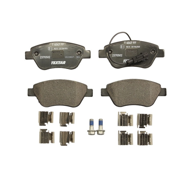 Fiat 500, 500 C, Bravo II, Doblo, Doblo/minibusz, Fiorino, Fiorino/minibusz, Grande Punto, Idea, Linea, Panda TEXTAR első fékbetét készlet