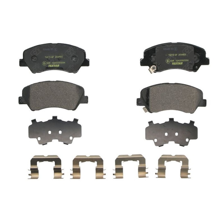 Első fékbetét készlet TEXTAR kompatibilis Hyundai Accent IV, Accent V, I20 Active, I20 II, I20 III, Solaris
