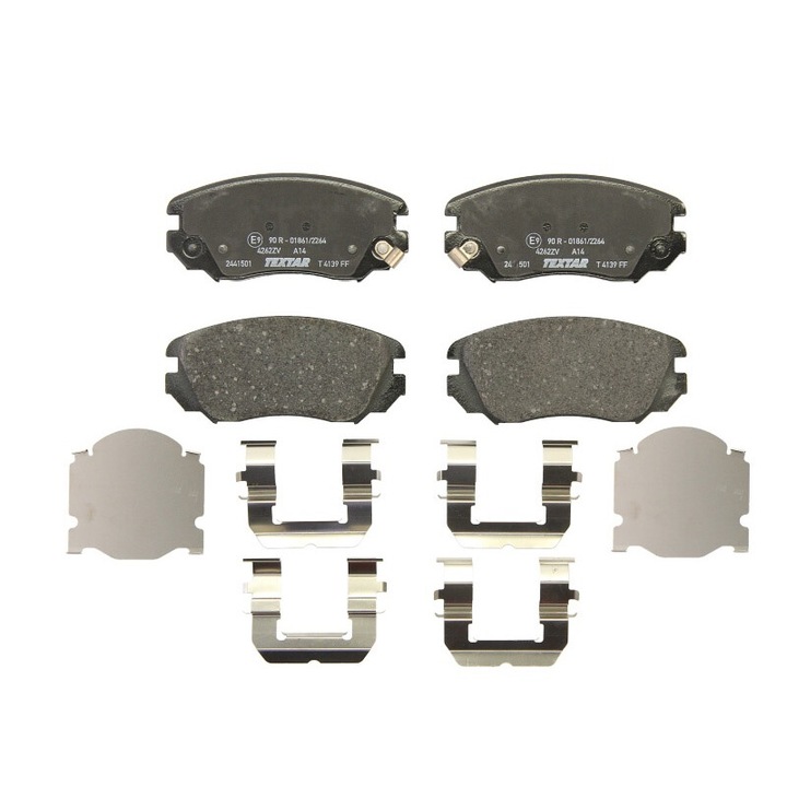 Комплект предни спирачни накладки TEXTAR съвместим със Saab 9-5