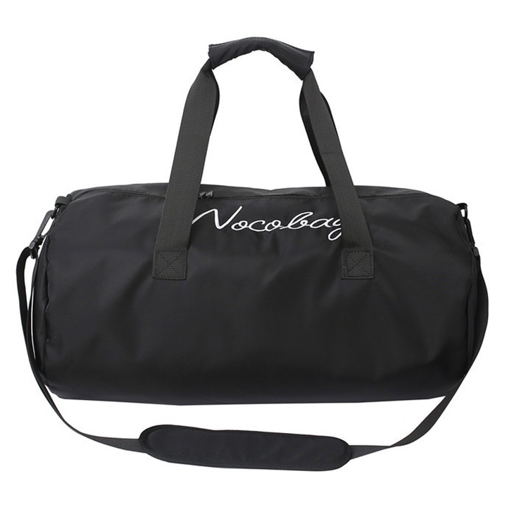 Jormftte sporttáska, utazótáska, rekeszek cipők és nedves ruhák számára, fekete