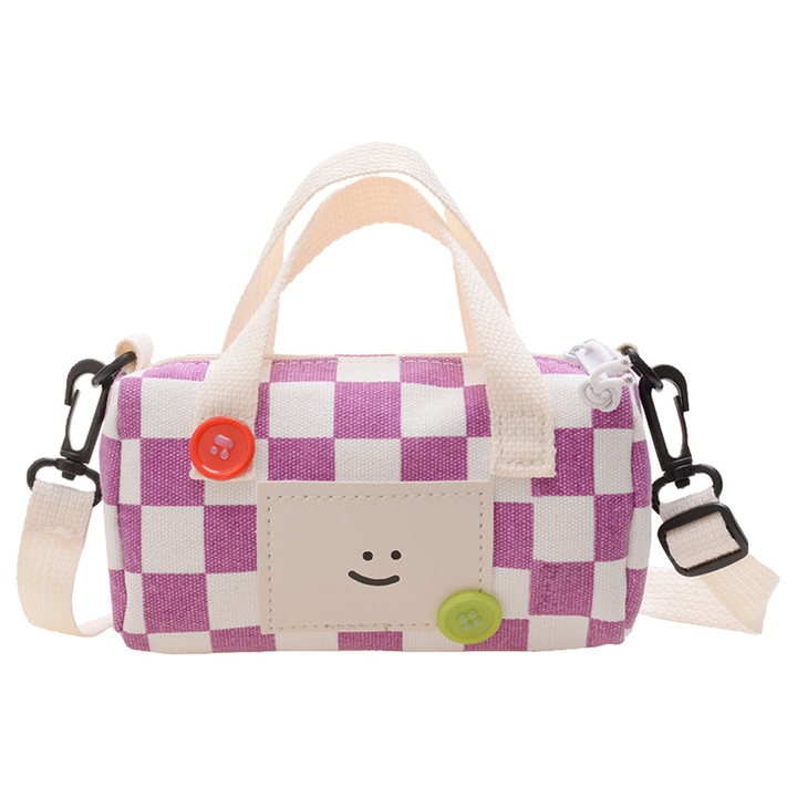 Jormftte gyerek crossbody táska, lila/bézs