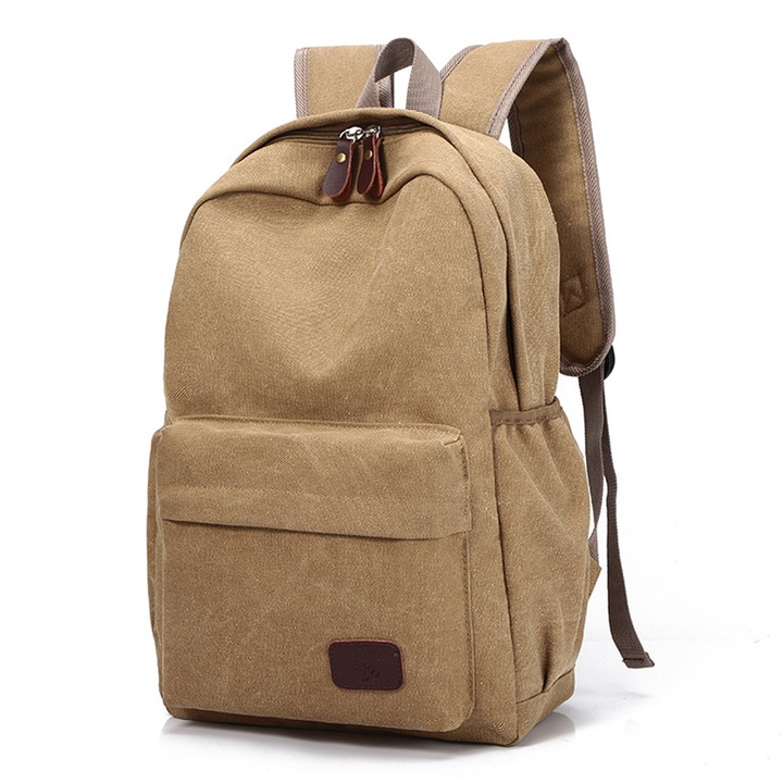 Jormftte hátizsák, 17.3"x11.8"x5.1", vászon, khaki