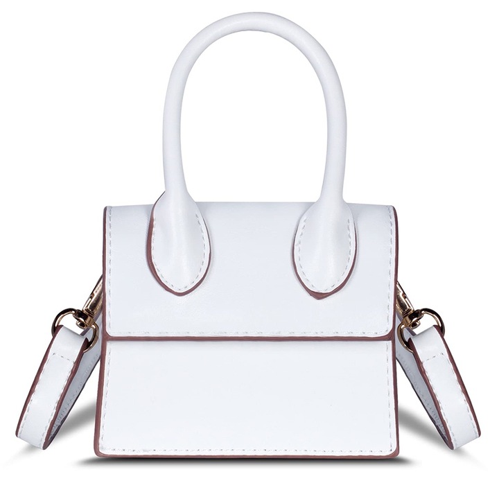 Jormftte női válltáska, mini, retro stílusú, vízálló, mágneses záródású, fekete színű, 30x20cm