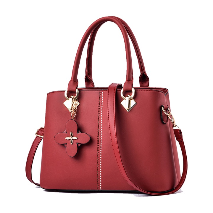 Jormftte női válltáska, 3 rekeszes, fekete színű, méretei 30x13x21cm