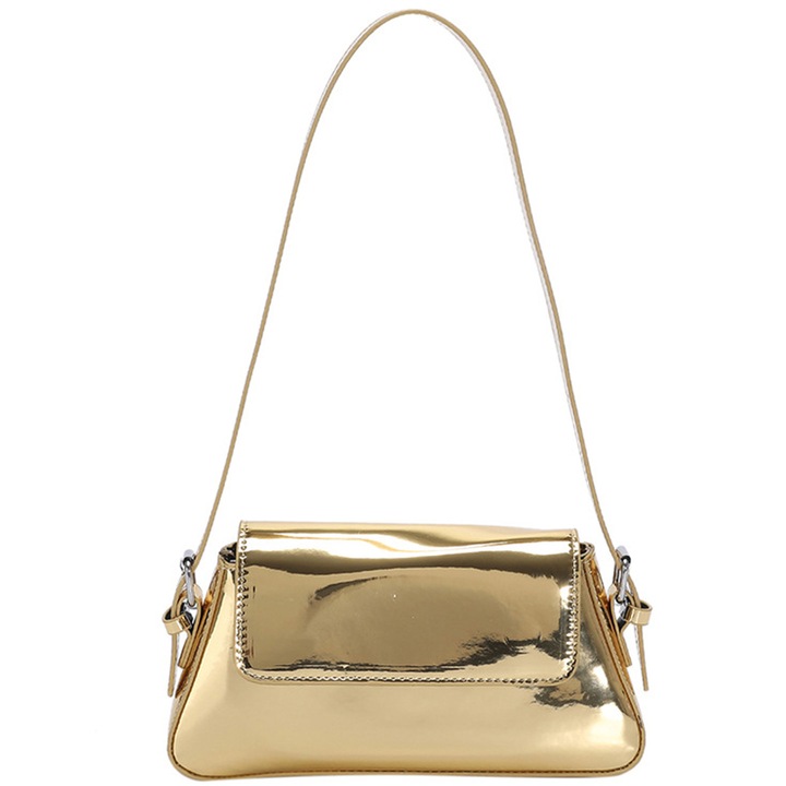 Jormftte női estélyi táska, kis négyzet alakú, fekete, 27x6x15cm, PU bőr