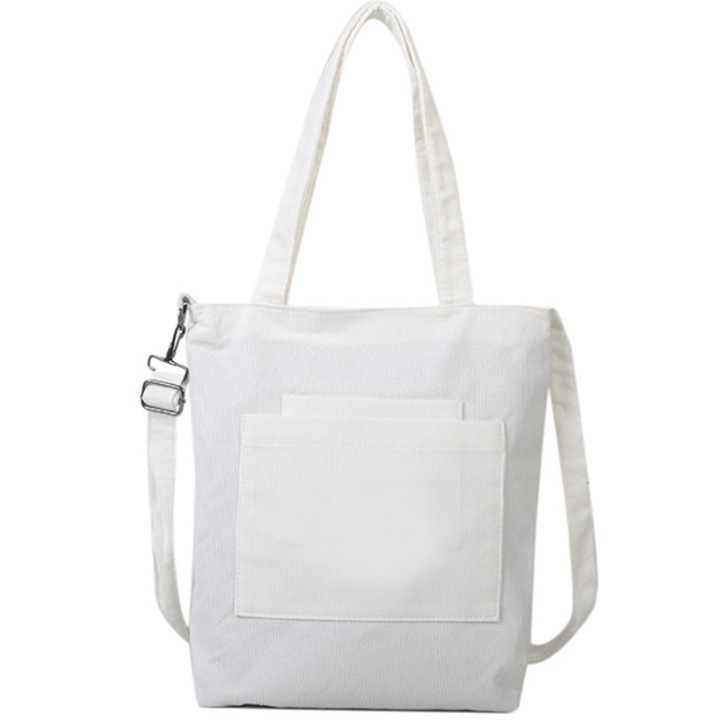 Jormftte hétköznapi kordbársony táska, khaki/fekete/csokoládé/lótuszgyökér rózsaszín/fehér, 34x7x34cm, 1 db-os szett