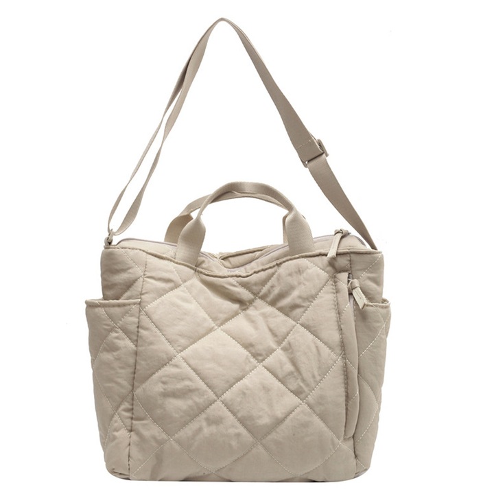 Női steppelt válltáska Puffer Hobo könnyű párnázott kézitáska steppelt nylon válltáska crossbody táska