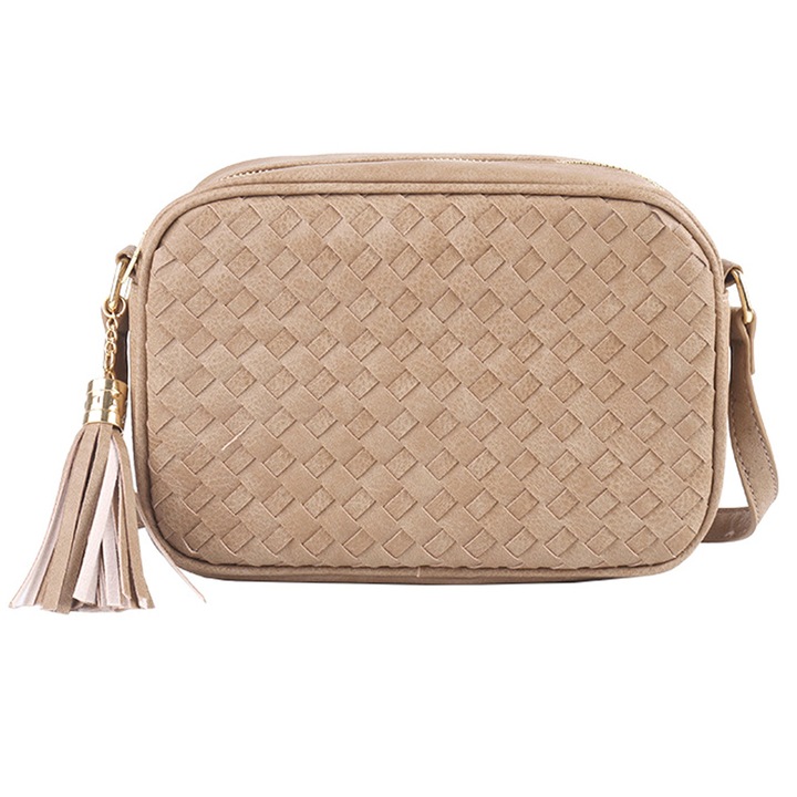 Női alkalmi táska, Jormftte, 23x7x16cm, bézs, állítható pánttal