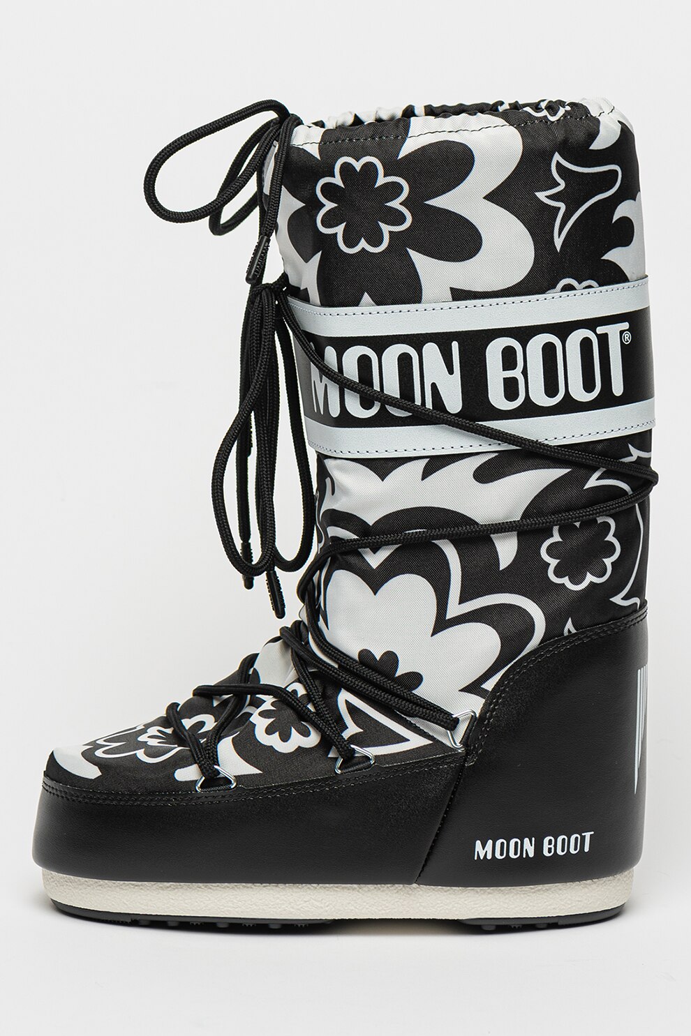 Moon Boot, Cizme de iarna din material rezistent la apa Icon, Alb