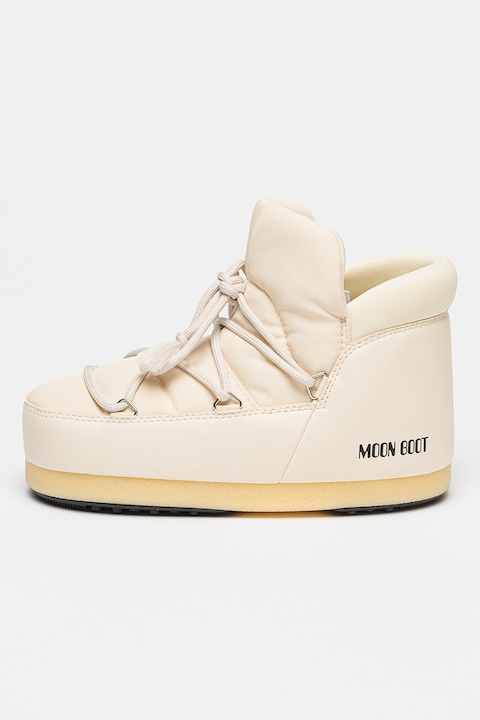 Moon Boot, Ghete de iarna cu insertii din material textil, fara inchdiere Evx Pumps, Crem
