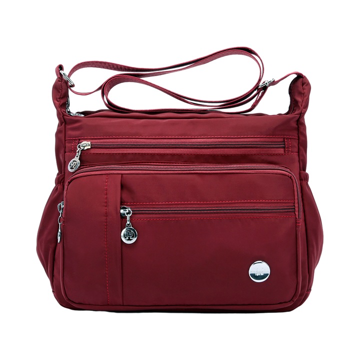 Alkalmi válltáska, Jormftte, fekete/lila/bordó/kék, 31x24x15cm, 1 db-os készlet