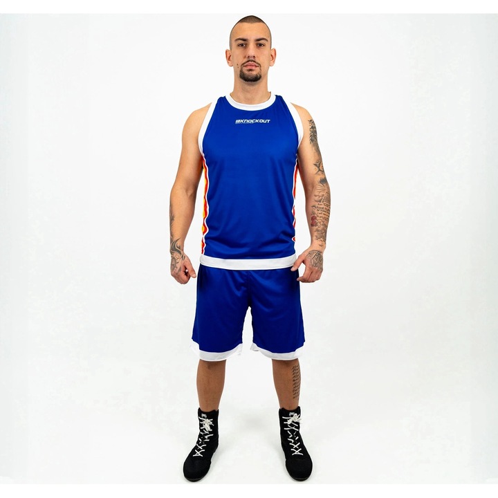 Set Box Knockout Competition Reversibil Sort + Maiou Rosu / Albastru, Rosu/Albastru