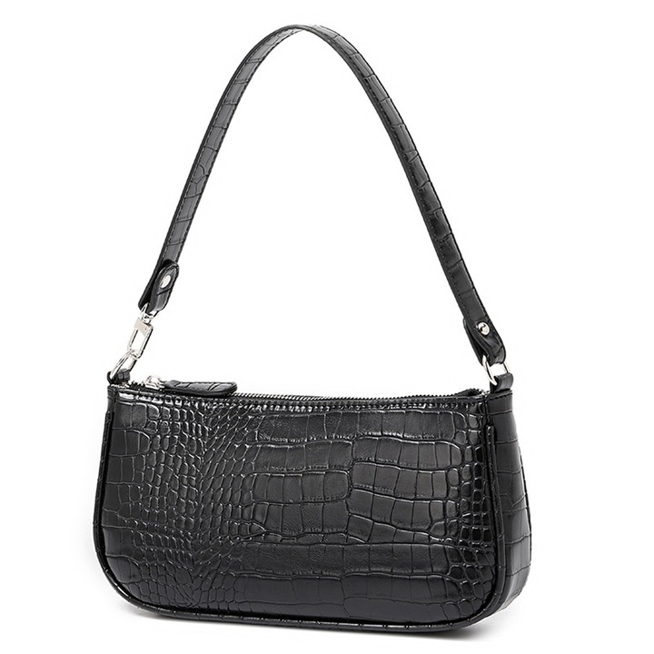 Jormftte kis válltáska, fekete, 27x13x5.4cm