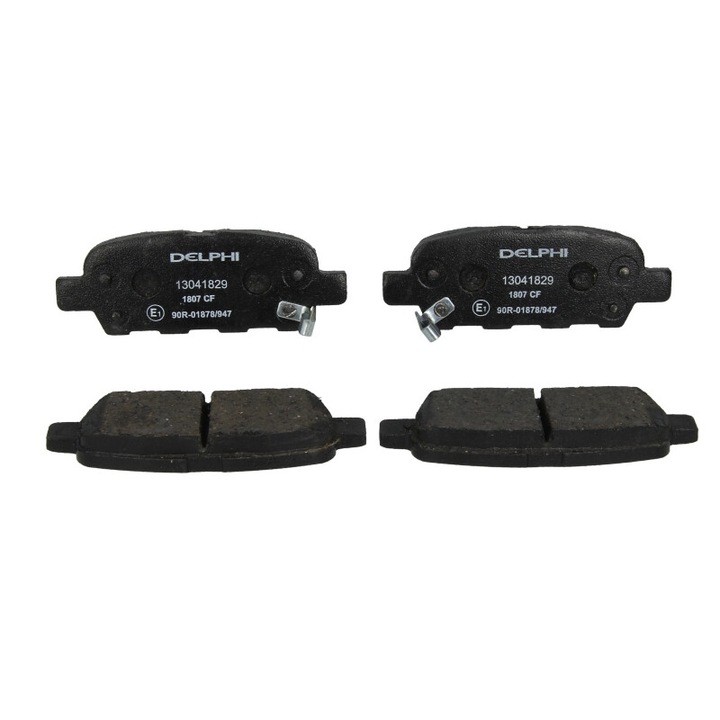 Set placute de frana spate DELPHI compatibile cu Nissan Altima, Cube, Juke, Maxima, Maxima VI, Murano I, Murano II, Qashqai I, Quest, Rogue, Teana I, Teana II