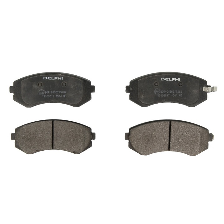 DELPHI első fékbetét-készlet, amely kompatibilis a Mitsubishi Mirage / Space Star VI-val