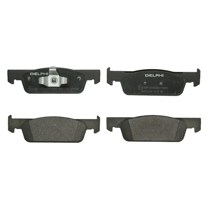 Első fékbetét készlet DELPHI kompatibilis a következőkkel: Renault Clio IV, Clio IV/hatchback, Clio IV/kombi, Logan I, Logan/stepway II
