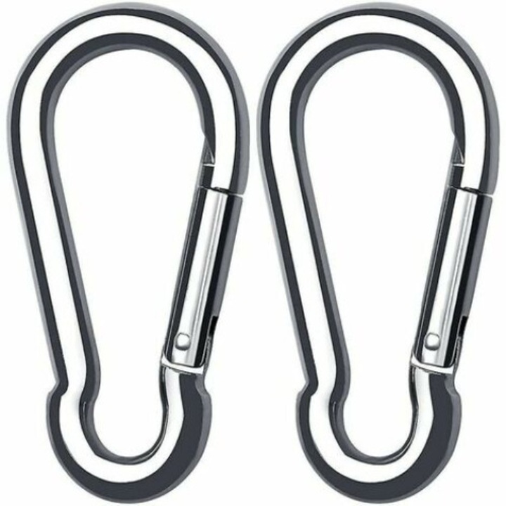 Set 2 carabine, BGHYHYHI, inox, 40x80mm, 8mm, rezistente - eMAG.ro