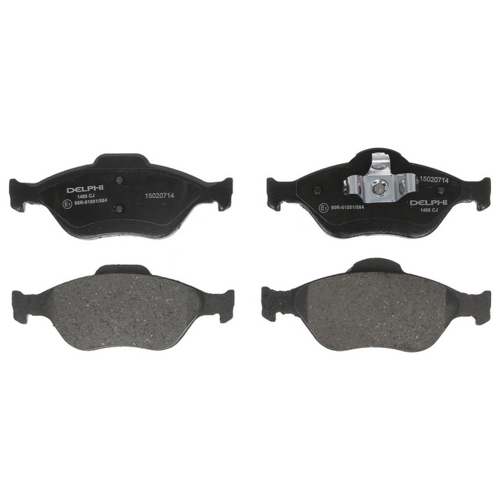 DELPHI első fékbetét készlet kompatibilis a következőkkel: Ford Courier, Fiesta IV, Fiesta V, Fiesta/hatchback, Fusion, Ka, Puma, Street Ka