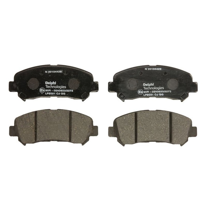 Set placute de frana fata DELPHI compatibile cu Nissan Juke, Navara, Qashqai I, Rogue, X-trail, X-trail II