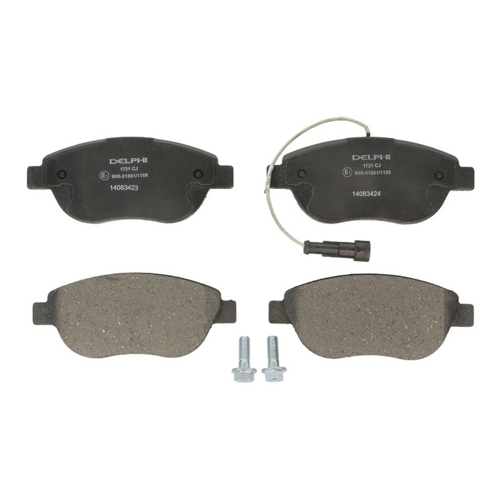 Első fékbetét készlet DELPHI kompatibilis Abarth 500 / 595 / 695, Citroen C4, C4 I