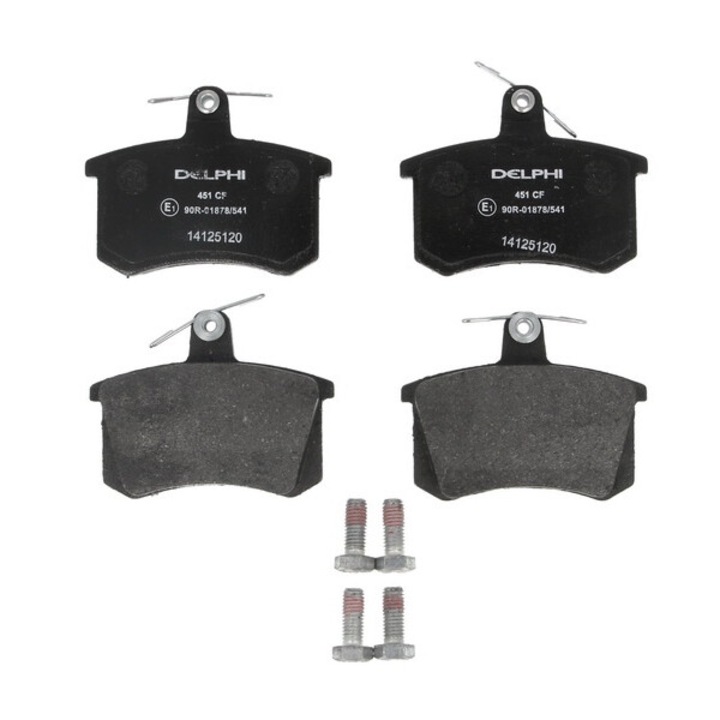 Set placute de frana spate DELPHI compatibile cu Audi 100 C2, 100 C3, 100 C4, 200 C2, 200 C3, 80 B2, 80 B3, 80 B4, 90 B2, 90 B3, A4 B5, A6 C4