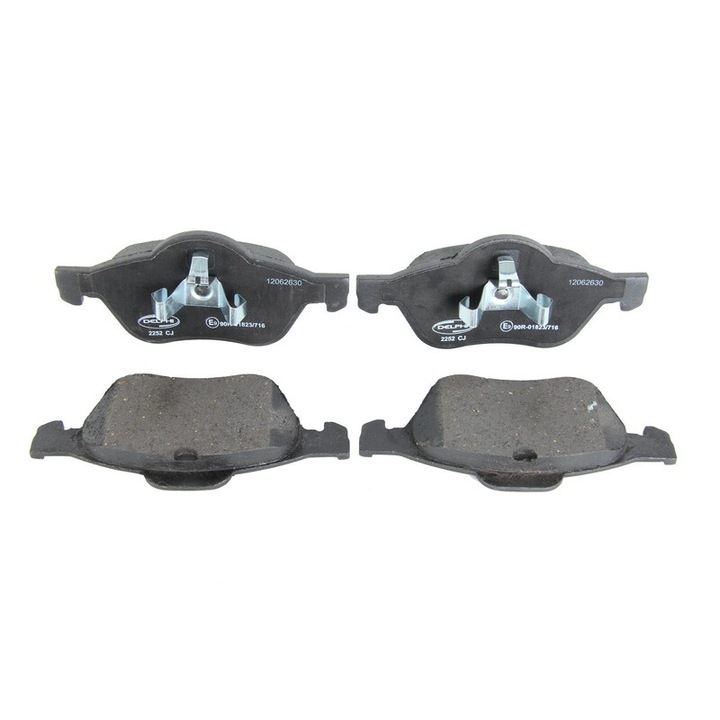 Első fékbetét készlet DELPHI kompatibilis a következőkkel: Renault Clio III, Grand Scenic II, Megane II, Megane II/kombi, Scenic II