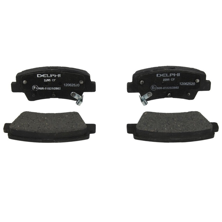 Hyundai Accent IV, Accent V, Bayon, Creta, Grandeur, I10 II, I10 III, I20 Active, I20 II kompatibilis DELPHI hátsó fékbetét készlet