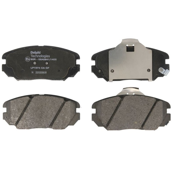 Комплект предни спирачни накладки DELPHI съвместим с Hyundai Grandeur, Sonata V, Sonata VI 182633