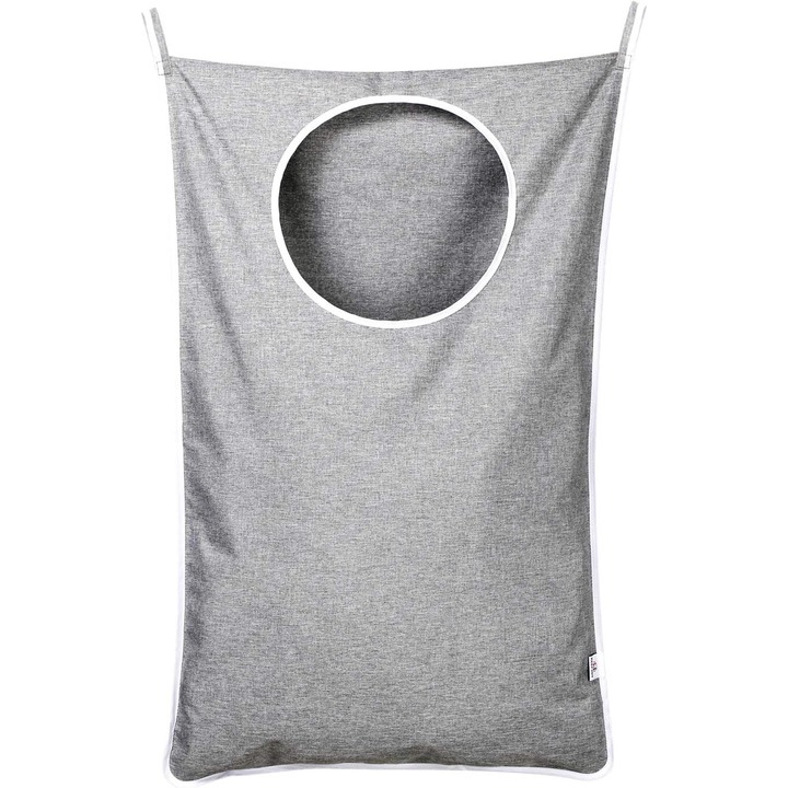 Cos pentru rufe suspendat BGHYHYHI, capacitate mare 30x20 inch, material impermeabil, gri, set 2 buc.