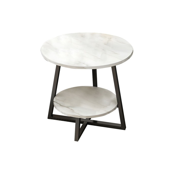 Masa de cafea, Pako World, M-0186, Alb, 60x60x60 cm