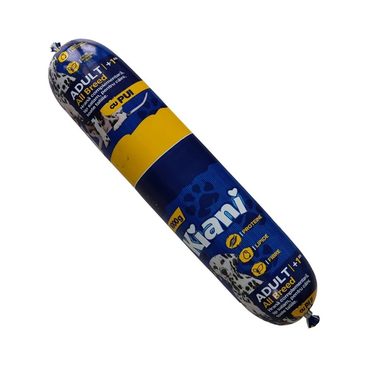 Szalámi kutyáknak, Kiani csirkével, 1000 gr