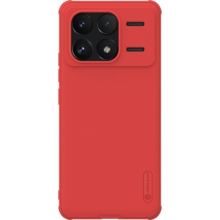 Калъф Nillkin Super Frosted Shield Pro за Xiaomi POCO F6 Pro / Redmi K70 Pro / K70, червен