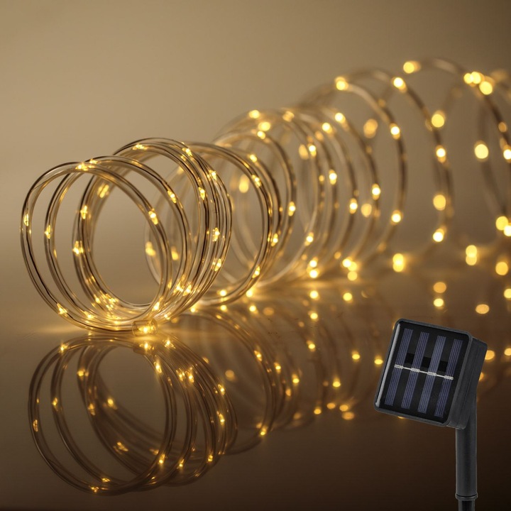 100 LED крушки Маркуч за осветление с програми 4,95 м - изключително топло бяло