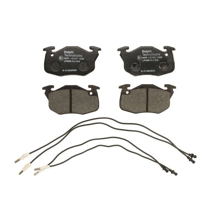 Első fékbetét készlet DELPHI kompatibilis Citroen Axe, C15, C15/egyterű, Saxo, Zx, Zx/ferdehátú