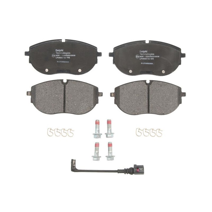 Комплект предни спирачни накладки DELPHI съвместим с Vw California T6 Camper, Multivan T6, Transporter T6, Transporter T6 / Caravelle T6